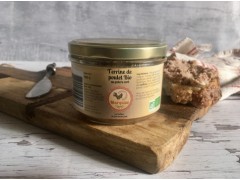 Terrine de poulet au poivre vert